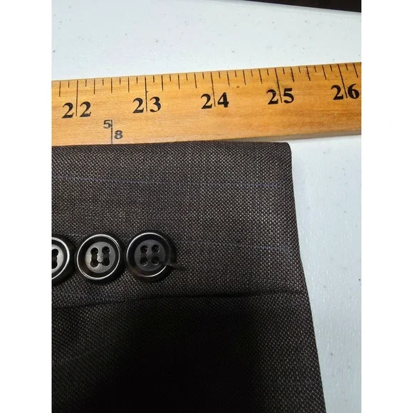 Pronto Uomo 2 Piece Suit‎ Mens 43R Brown Super 120's Wool Cashmere Pants 34x30